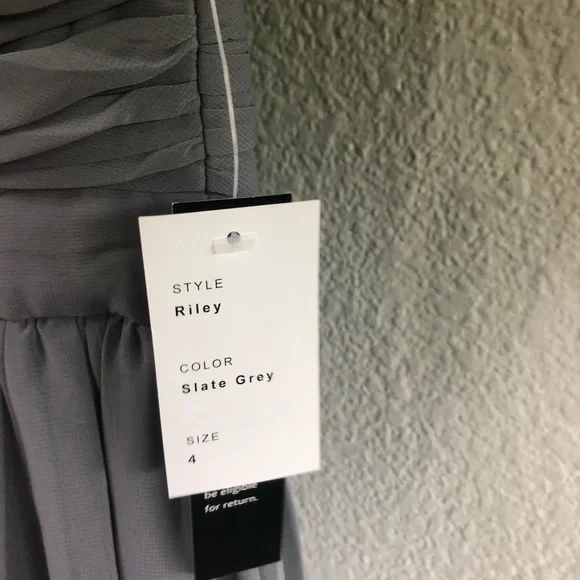 ‼️LAST CHANCE‼️Weddington Way || NWT || Adrianna Papell Riley Slate Grey Dress - Picture 8 of 12